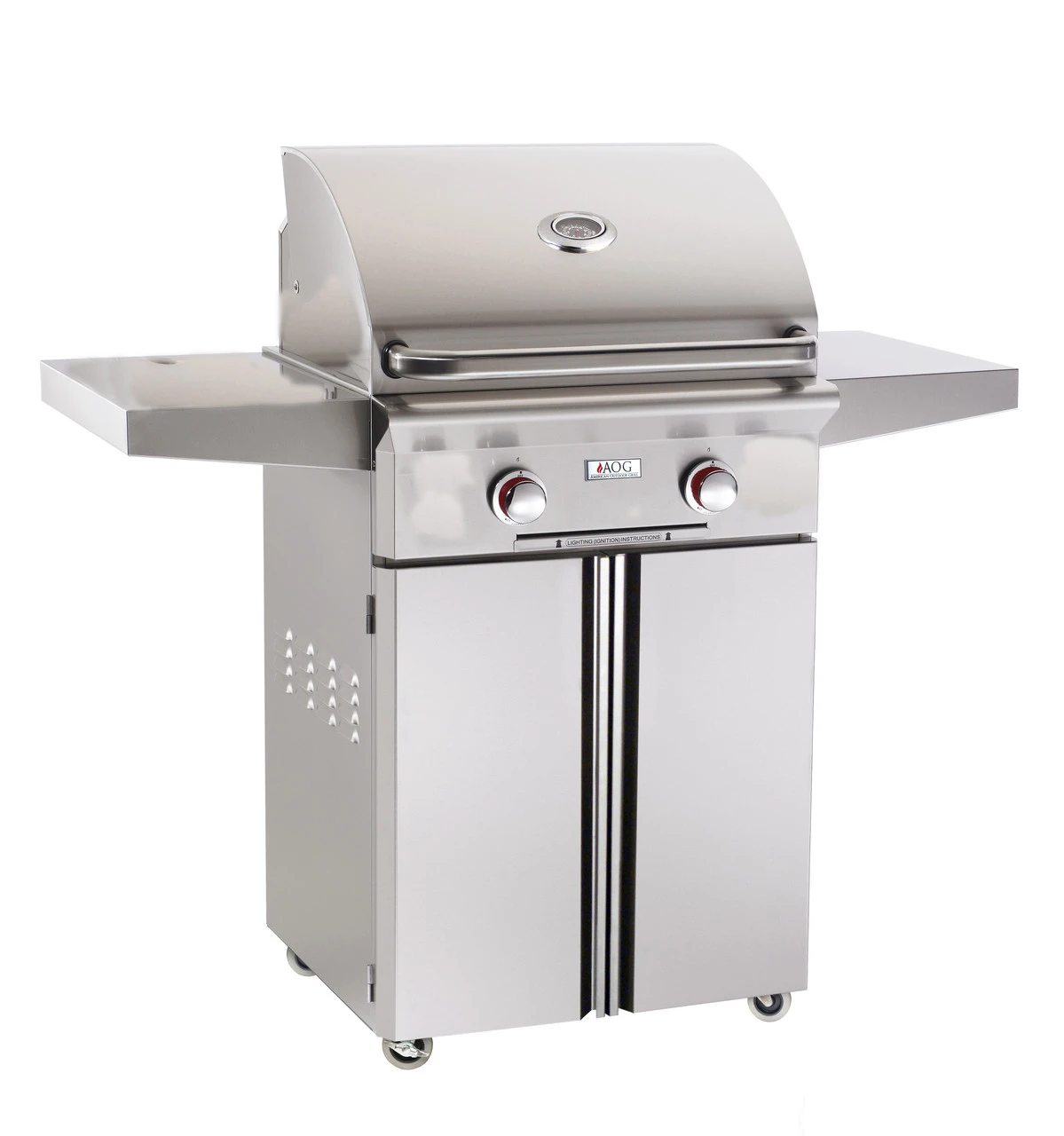 AOG 24" Propane Grill On Cart, No Rotisserie, T Series 1 AOG 24" Propane Grill On Cart, No Rotisserie, T Series