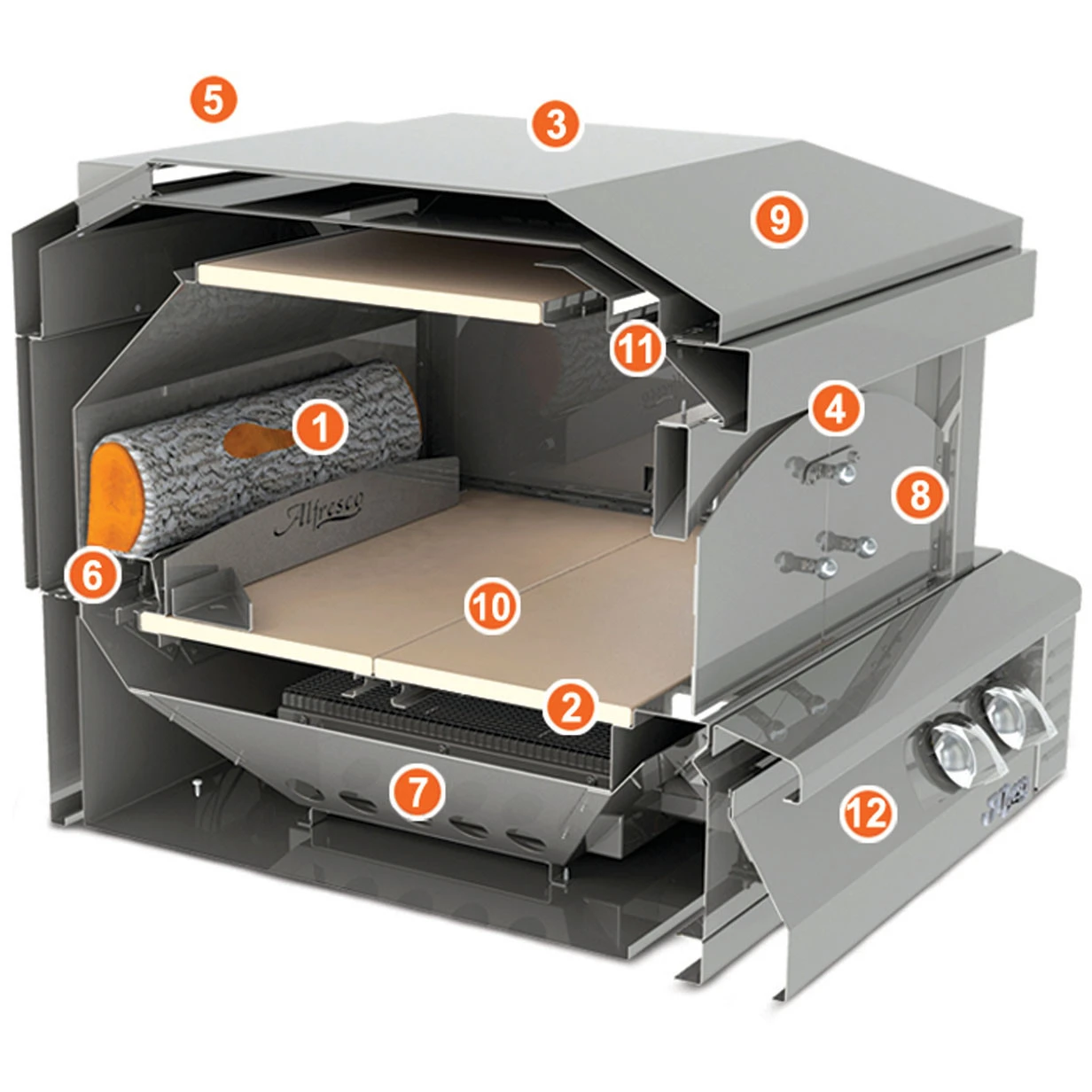 Alfresco AXE Built-in Pizza Oven - AXE-PZA-BI 2 Alfresco AXE Built-in Pizza Oven - AXE-PZA-BI - Image 2