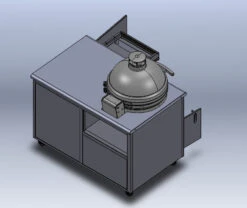 Challenger Designs Torch 54" Cart - Kamado Joe Big Joe II -Outdoor Grill Life Shop Challenger Torch Cart Kamado Joe Back 57460.1634154703.1500.1500
