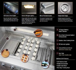 Delta Heat 38" Built-in Grill W Rotisserie - DHBQ38R 5 Delta Heat 38" Built-in Grill W Rotisserie - DHBQ38R -Outdoor Grill Life Shop Delta Heat Grill Features 59422.1638392862.1500.1500