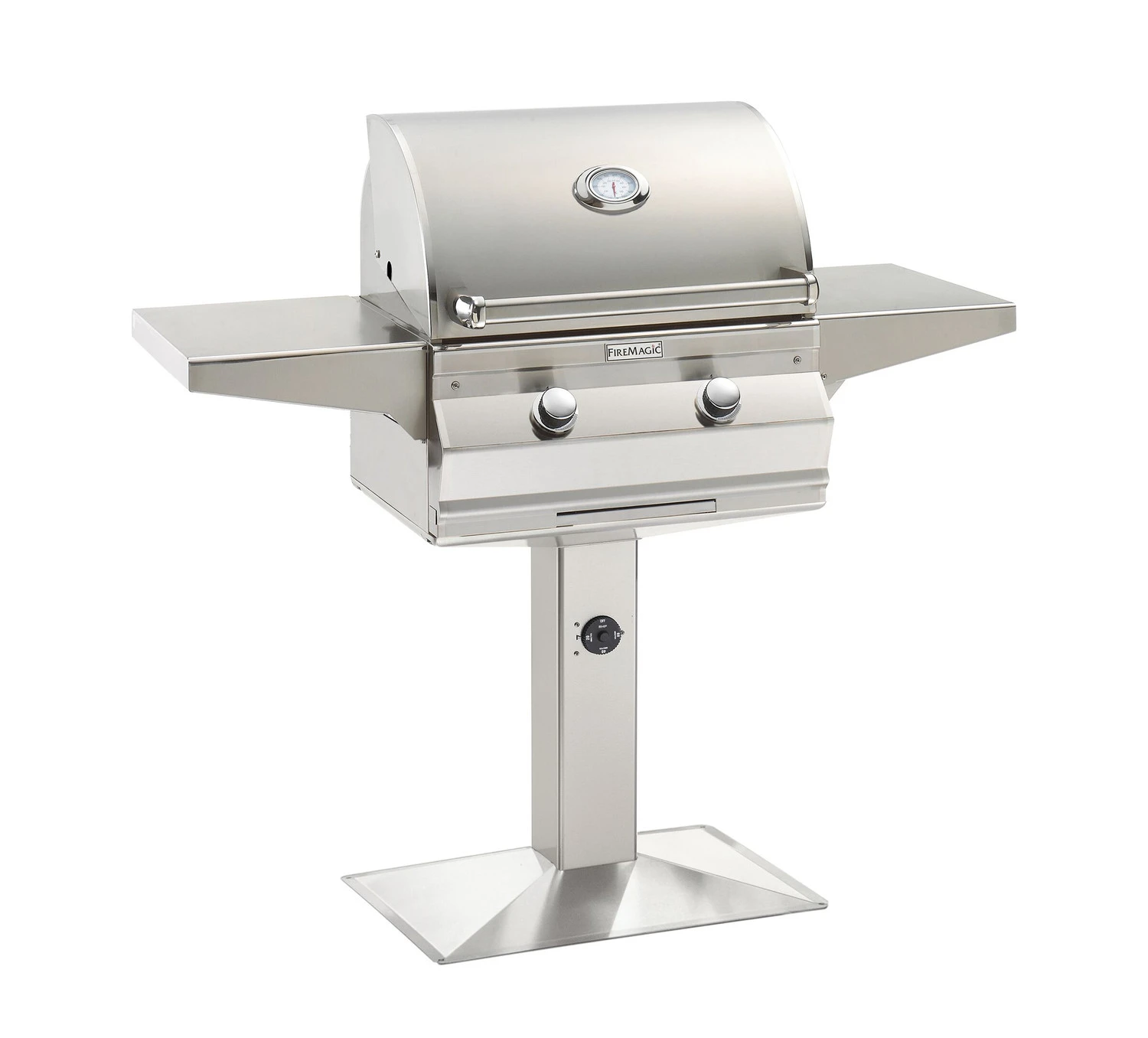 Firemagic Choice C430s Grill On Patio Post Mount 1 Firemagic Choice C430s Grill On Patio Post Mount