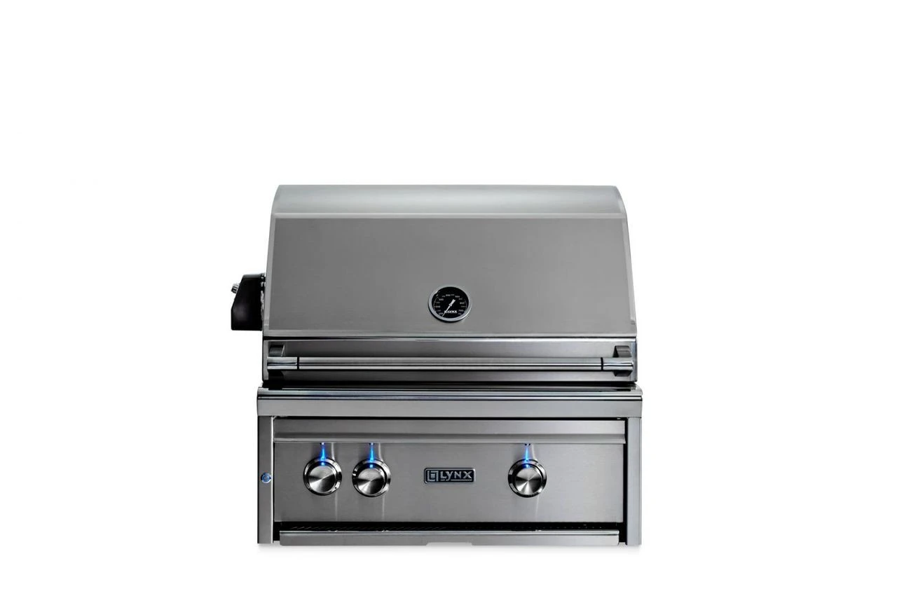 Lynx 27" Built-in Grill W All Ceramic Burners And Rotisserie - L27R 1 Lynx 27" Built-in Grill W All Ceramic Burners And Rotisserie - L27R