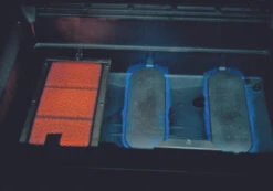 MHP Hybrid Propane Grill W/ SearMagic Grids On Black Cart 5 MHP Hybrid Propane Grill W/ SearMagic Grids On Black Cart -Outdoor Grill Life Shop WHRG THRG Inside Burner Flames 04615.1600872545.1500.1500