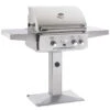 AOG 24" Pedestal Post Natural Gas Grill W Rotisserie