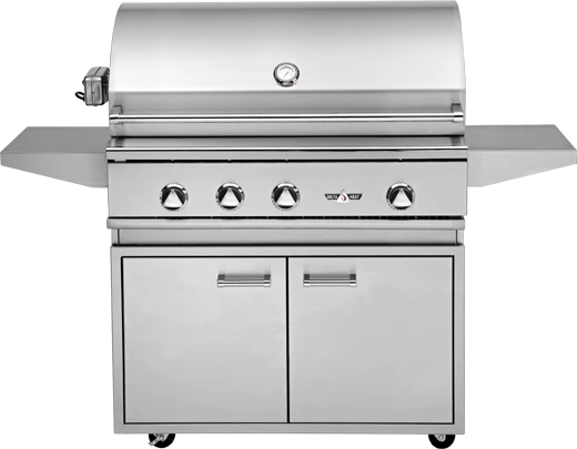 Delta Heat 38" Freestanding Grill W Rotisserie - DHBQ38R+DHGB38 1 Delta Heat 38" Freestanding Grill W Rotisserie - DHBQ38R+DHGB38