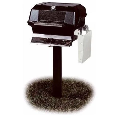 MHP JNR Natural Gas Grill, SearMagic, Side Shelf On In-Ground Post 1 MHP JNR Natural Gas Grill, SearMagic, Side Shelf On In-Ground Post