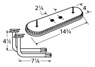Arkla, Charmglow, Grill Master, Sunbeam Grill Burner Kit - 15102-71112